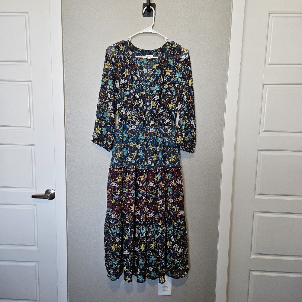 Floral Long Sleeve Dress